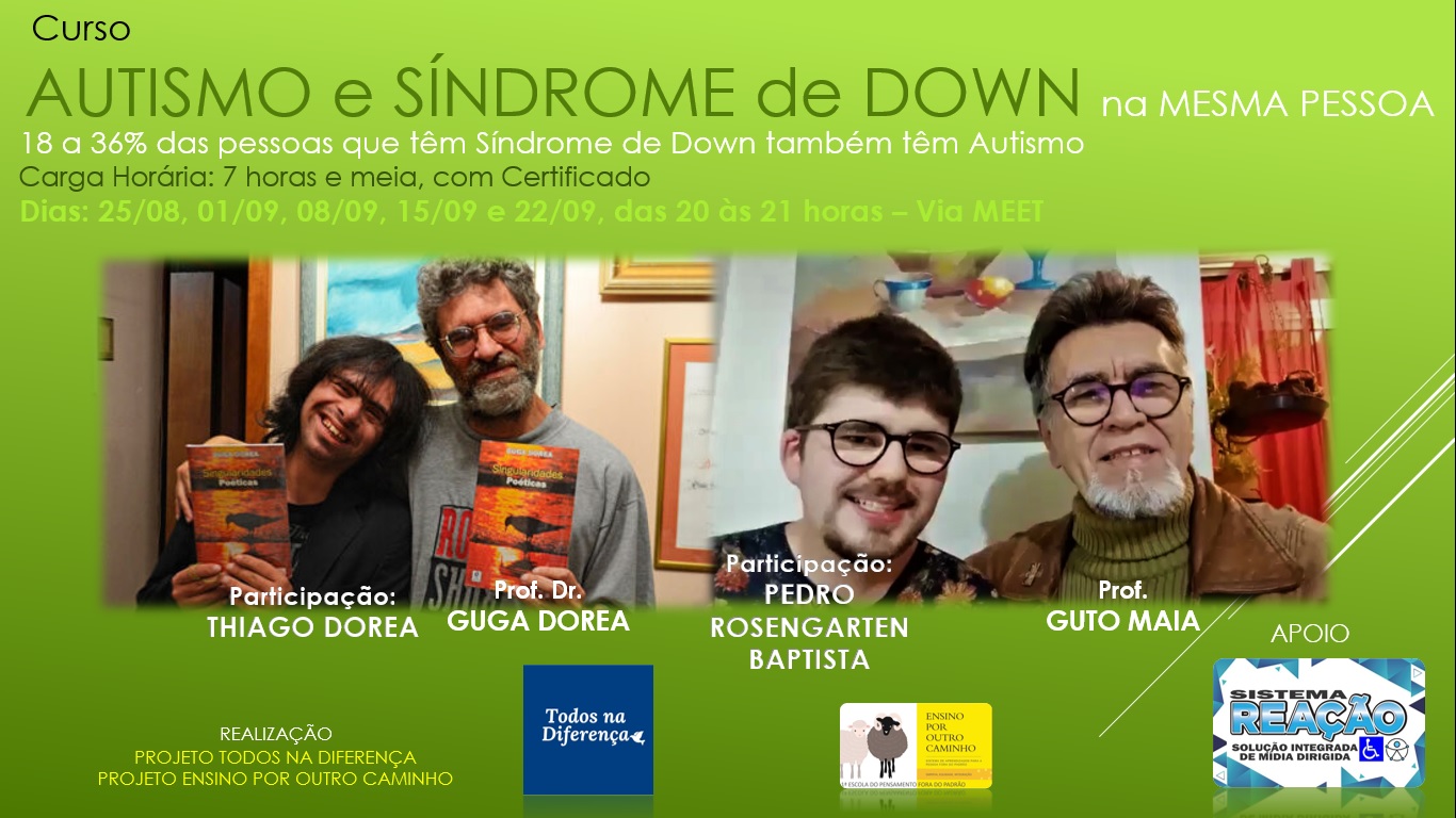 Curso Síndrome de Down e Autismo na Mesma Pessoa